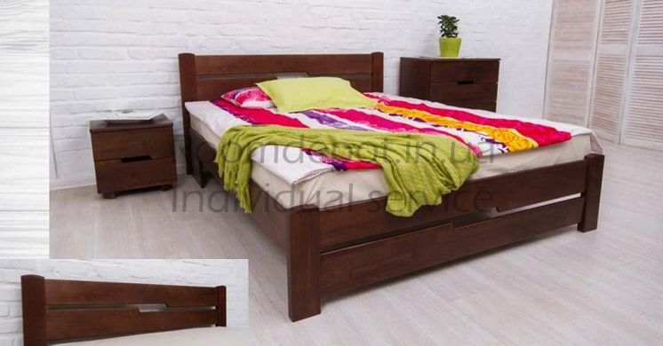 Кровать деревянная Айрис Олимп 90х200 см Венге Венге RD1234 фото