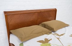 Кровать Милена с интарсией Олимп 140х200 см Венге Венге RD1281-6 фото