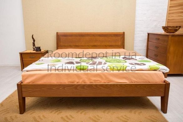 Ліжко Сіті без ізніжжя з інтарсією Олімп 160х190 см Венге Венге RD1241-12 фото