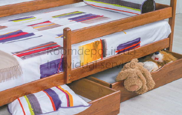 Ліжко з ящиками Маріо Олімп 80х190 см Венге Венге RD1254-6 фото