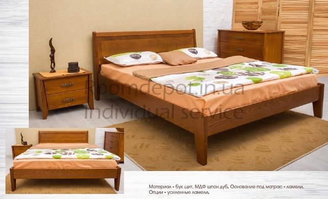 Кровать Сити без изножья с интарсией Олимп 160х190 см Венге Венге RD1241-12 фото