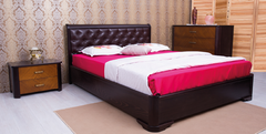 Кровать Милена мягкая Олимп 140х200 см Венге Венге RD344-11 фото