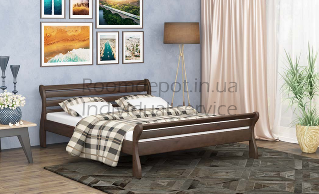 Деревянная кровать Верона MebiGrand 160х200 см Орех темный Орех темный RD1420-24 фото