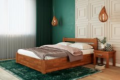 Кровать Лира с подъемным механизмом ЛЕВ Бук натуральный 160х200 см Бук натуральный RD155-60 фото