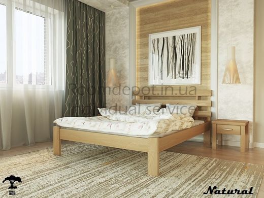 Кровать Ассоль ЛЕВ Бук натуральный 140х190 см Бук натуральный RD122-50 фото