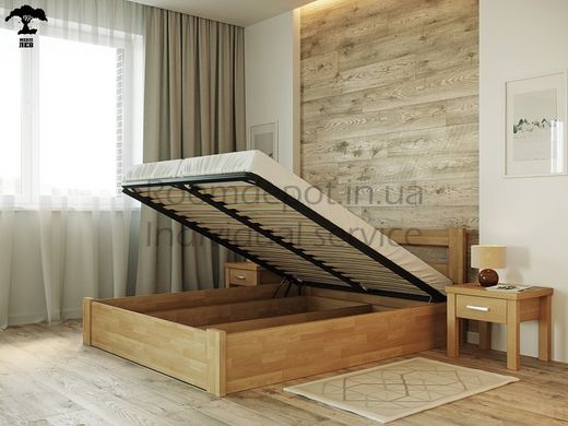 Ліжко Соня з підйомним механізмом ЛЕВ Бук натуральний 90х190 см Бук натуральний RD154-10 фото