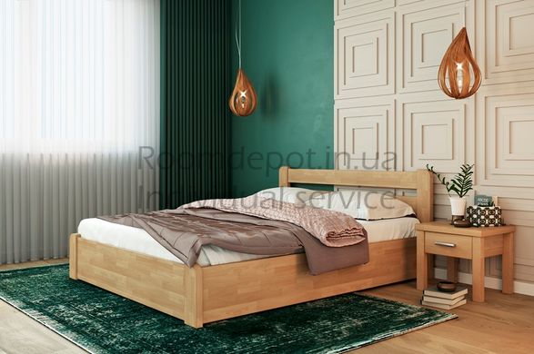 Кровать Лира с подъемным механизмом ЛЕВ Бук натуральный 120х190 см Бук натуральный RD155-30 фото