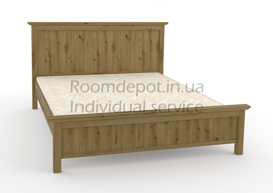 Дерев'яне ліжко Вірджинія MebiGrand 140х200 см Горіх світлий Горіх світлий RD1428 фото