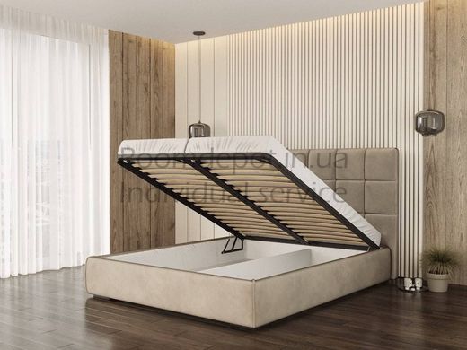 Ліжко Сант'яго з підйомним меxанізмом ЛЕВ 160х200 см Категорія тканини 1  RD1362-6 фото